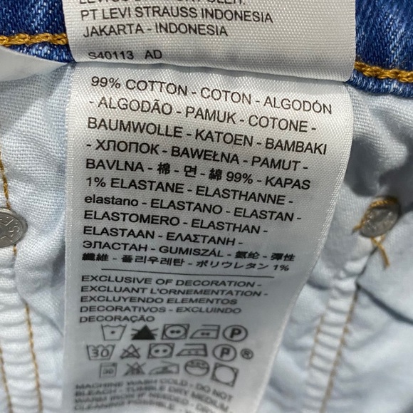 🆕 Levi’s 501 Shorts High Rise Denim Jean Plus - Picture 7 of 8